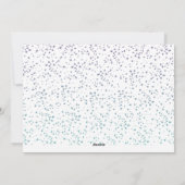 Doe mee aan World Calligraphy Script Blue 1 Photo Feestdagenkaart (Achterkant)