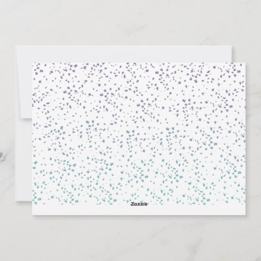 Doe mee aan World Calligraphy Script Blue 1 Photo Feestdagenkaart (Achterkant)