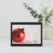 Doe mee, alsjeblieft! Uitnodiging tot kerst Briefk (Staand voorkant)