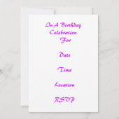 Doe mee... Birthday Invite Kaart (Achterkant)