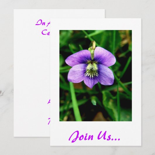 Doe mee... Birthday Invite Kaart (Voorkant / Achterkant)