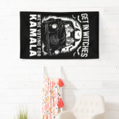 Doe mee Heksen We Stemmen op Kamala Halloween Spandoek (Insitu)