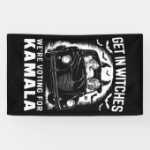 Doe mee Heksen We Stemmen op Kamala Halloween Spandoek (Horizontaal)