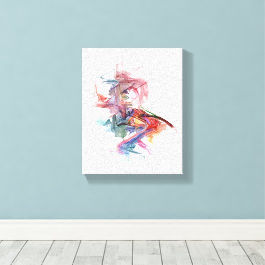 Doe mee in de noontime canvas afdruk (Insitu (Houten vloer))