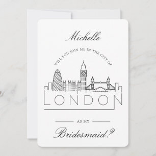 Doe mee in Londen   Verzoek van Bridal Party Kaart