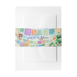 Doe mee in Mexico | Waterverf Illustratie Uitnodigingen Wikkel