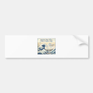 Doe mee met de blauwe golf van 2018 bumpersticker