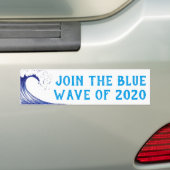 Doe mee met de BLUE WAVE van 2020 Bumpersticker (Op auto)