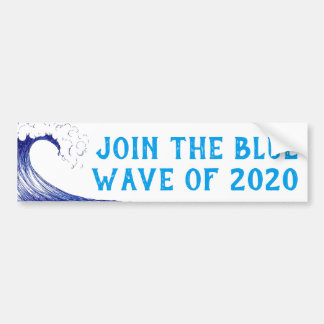 Doe mee met de BLUE WAVE van 2020 Bumpersticker