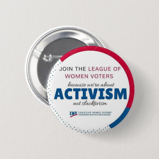 Doe mee met de Button "Activism Not Slactivism" in (Voorkant /achterkant)