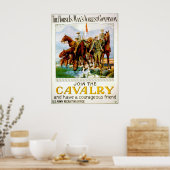 Doe mee met de Cavalry 1920 Poster (Keuken)
