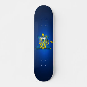 Doe mee met de clown skateboard