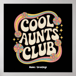 Doe mee met de Cool Aunts Club Grappige Oversized  Poster
