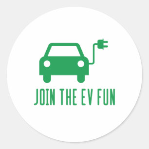 Doe mee met de EV Fun Ronde Sticker