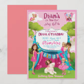 Doe mee met de Fun: Kids Birthday Invitation Kaart (Voorkant / Achterkant)