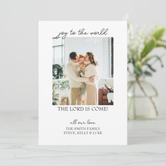 Doe mee met de kerstkaart kaart (Staand voorkant)