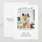 Doe mee met de kerstkaart kaart (Voorkant / Achterkant)