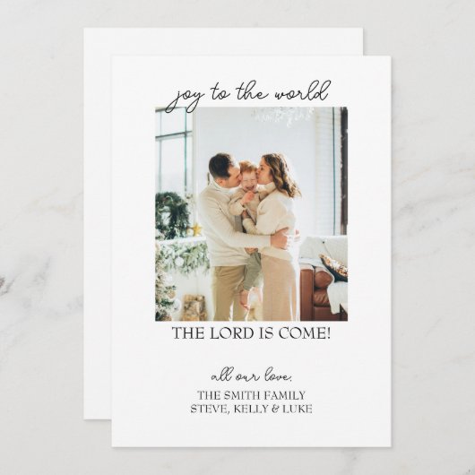 Doe mee met de kerstkaart kaart (Voorkant / Achterkant)