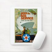 Doe mee met de luchtdienst ~ Geef 'Er het Pistool Muismat (Met muis)