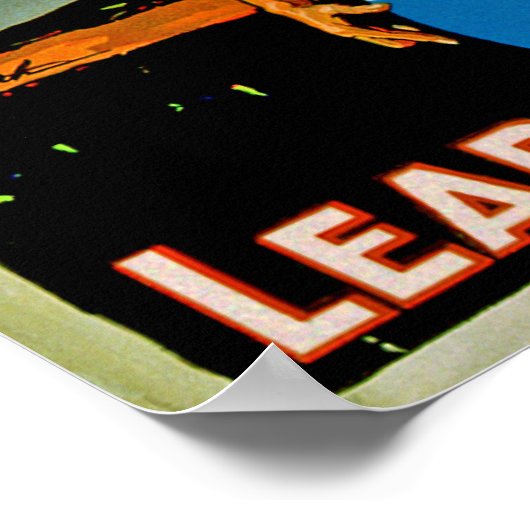 Doe mee met de luchtdienst ~ Geef 'Er het Pistool Poster (Hoek)