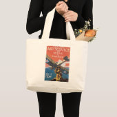 Doe mee met de luchtdienst grote tote bag (Voorkant (product))