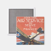 Doe mee met de luchtdienst magneet (Voorkant / Achterkant)