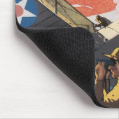 Doe mee met de luchtdienst muismat (Hoek)