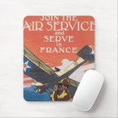 Doe mee met de luchtdienst muismat (Met muis)