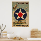 Doe mee met de luchtdienst poster (Keuken)