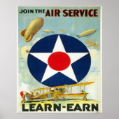 Doe mee met de luchtdienst poster (Voorkant)