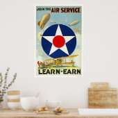 Doe mee met de luchtdienst poster (Keuken)