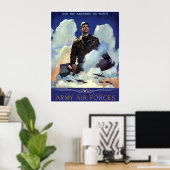 Doe mee met de luchtmacht van het leger — Grens Poster (Thuiskantoor)