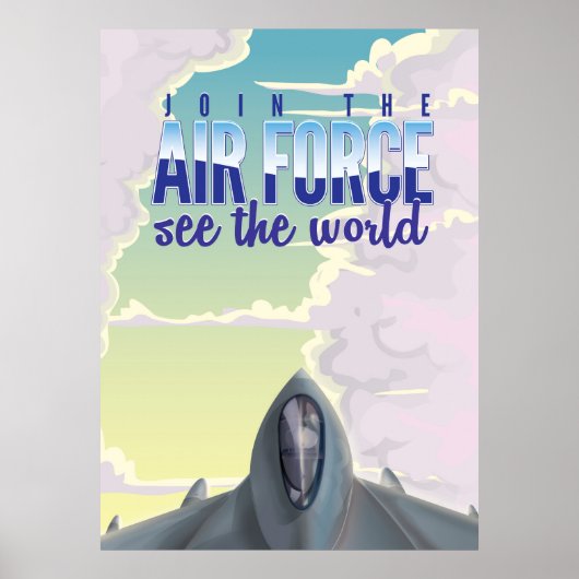 Doe mee met de luchtmachtposter poster (Voorkant)