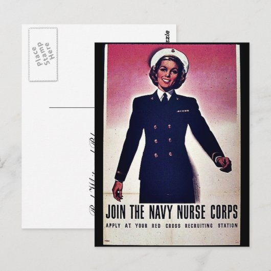 Doe mee met de marinezure kernen briefkaart (Voorkant / Achterkant)