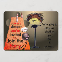 Doe mee met de party bowling uitnodiging