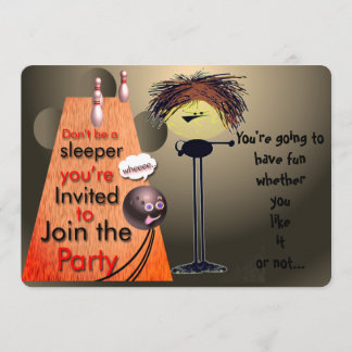 Doe mee met de party bowling uitnodiging