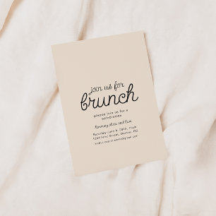 Doe mee met de Sjabloon van de brunch party Invita Kaart