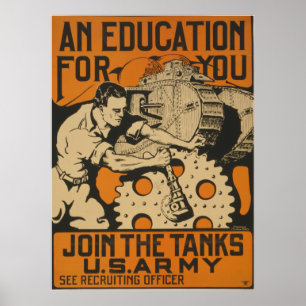 Doe mee met de Tanks Poster