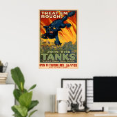 Doe mee met de Tanks Poster - Eerste Wereldoorlog (Thuiskantoor)
