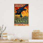 Doe mee met de Tanks Poster - Eerste Wereldoorlog (Keuken)
