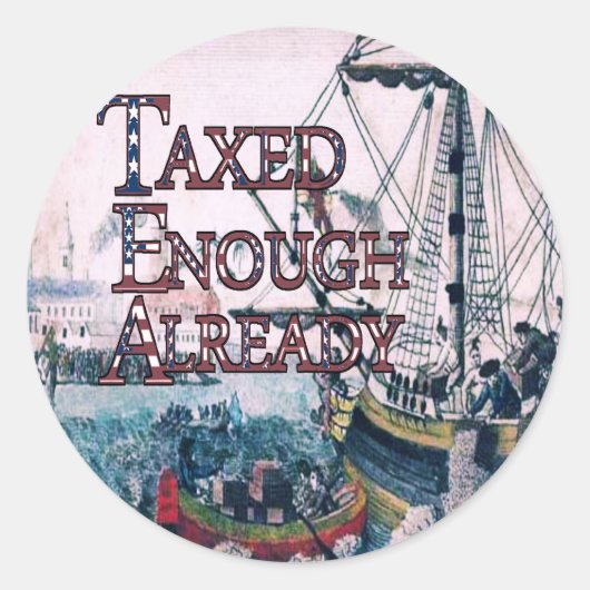 Doe mee met de TEA Party Supplies Ronde Sticker (Voorkant)