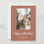 Doe mee met de uitnodiging voor de kerstfoto van W (Achterkant)