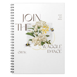 Doe mee met de Waggle Dance Crew: Elegante Bij & J Notitieboek