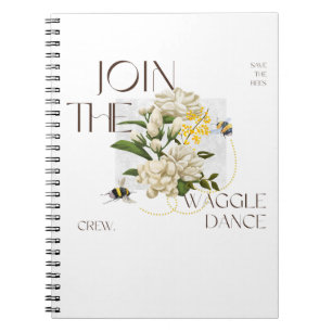 Doe mee met de Waggle Dance Crew: Elegante Bij & J Notitieboek