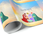 Doe mee met de wereld, de nativiteit met de drie w cadeaupapier (Rol Hoek)