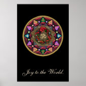 Doe mee met de wereld OM Mandala Poster (Voorkant)