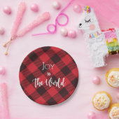 Doe mee met de wereldbuffel met kerstmis papieren bordje (Feest)