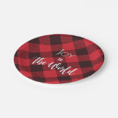 Doe mee met de wereldbuffel met kerstmis papieren bordje (Gekanteld)