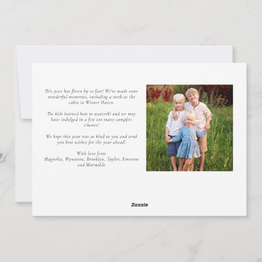 Doe mee met de World Green Gold Photo met Kerstmis Feestdagenkaart (Achterkant)