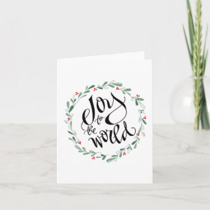 Doe mee met de World Kerstcard Calligrafie Kaart